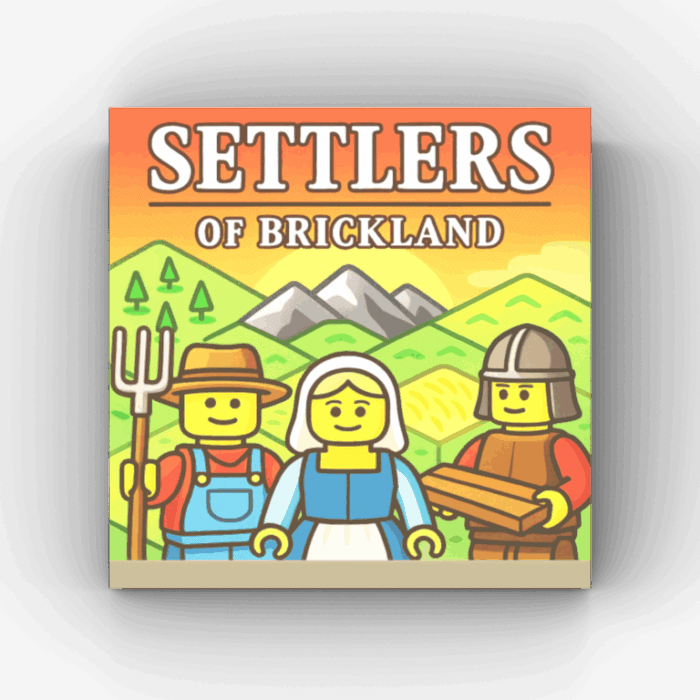 2x2 Fliese/Tile Brettspiel "Settlers of Brickland"