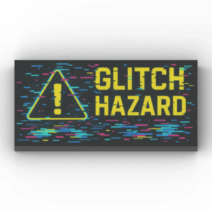 2x4 Fliese/Tile Brickpunk "Glitch Hazard"
