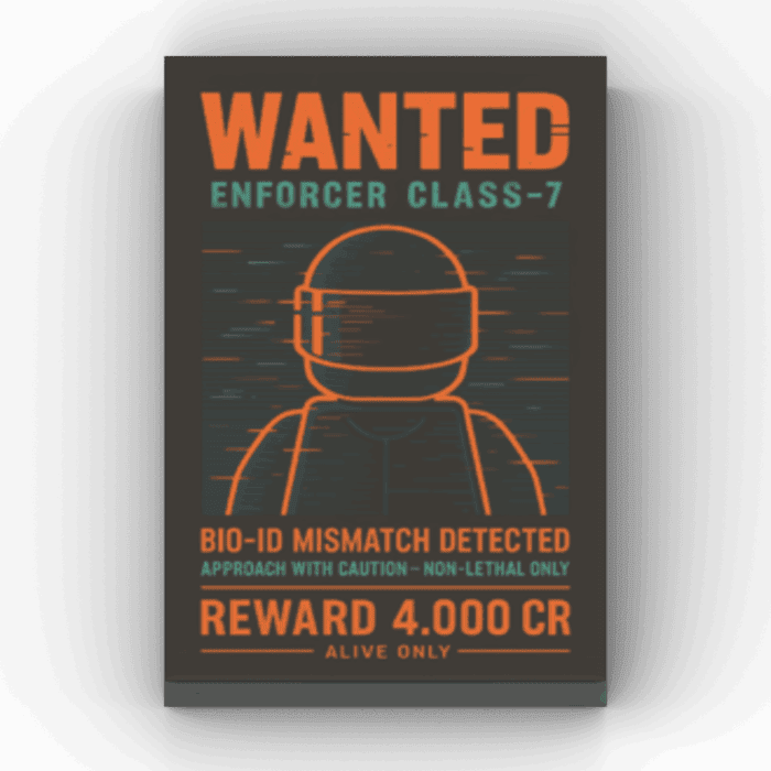 2x3 Fliese/Tile Brickpunk "Wanted"