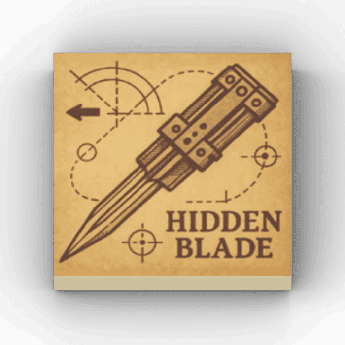 2x2 Fliese/Tile Wolfblood "Hidden Blade Plans"