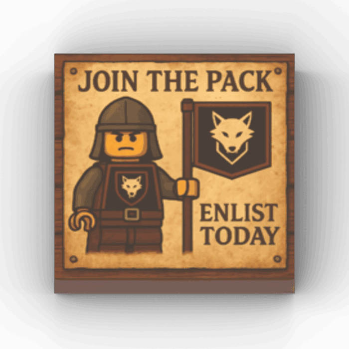 2x2 Fliese/Tile Wolfblood "Join the Pack"