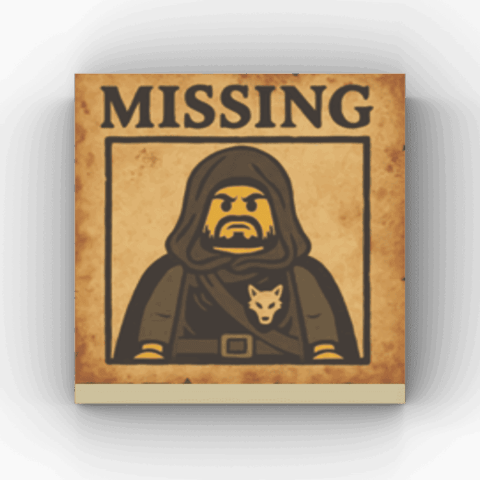2x2 Fliese/Tile Wolfblood "Missing"