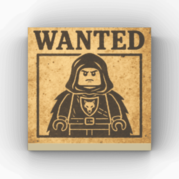 2x2 Fliese/Tile Wolfblood "Wanted"