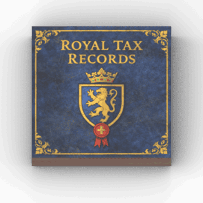 2x2 Fliese/Tile Kingdoms Buch "Royal Tax Records"
