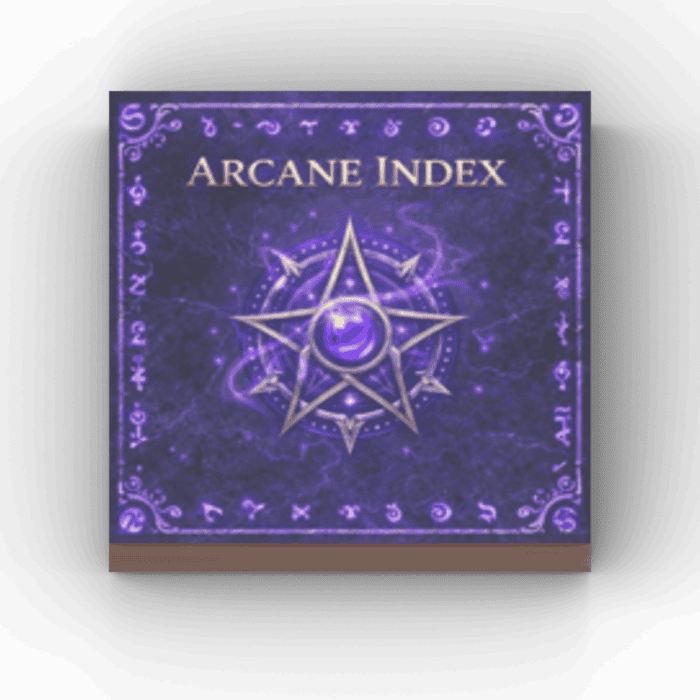 2x2 Fliese/Tile Kingdoms Buch "Arcane Index"