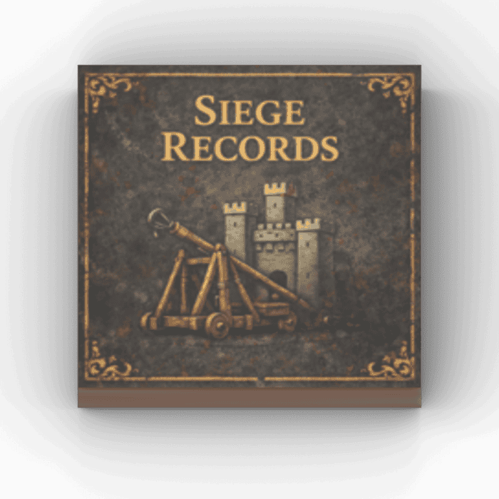 2x2 Fliese/Tile Kingdoms Buch "Siege Records"