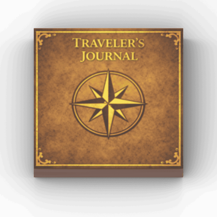 2x2 Fliese/Tile Kingdoms Buch "Traveler's Journal"