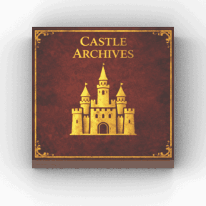 2x2 Fliese/Tile Kingdoms Buch "Castle Archives"