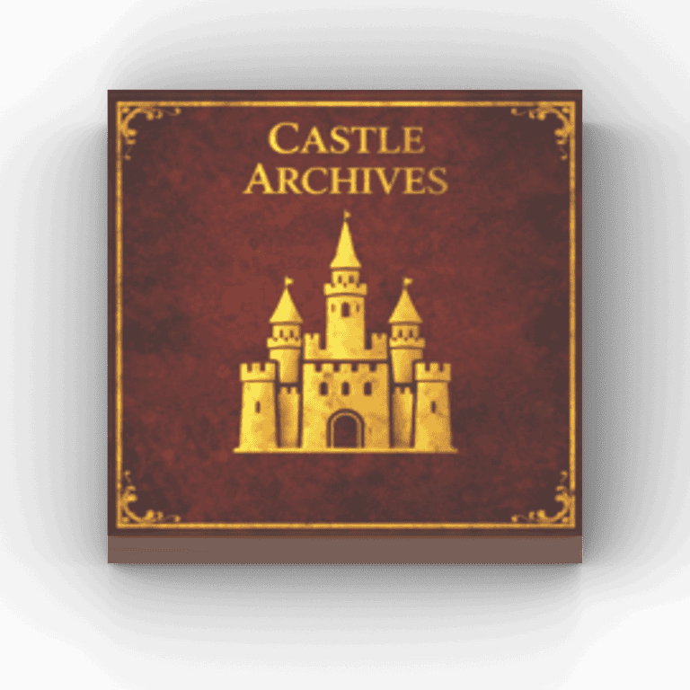 2x2 Fliese/Tile Kingdoms Buch "Castle Archives"