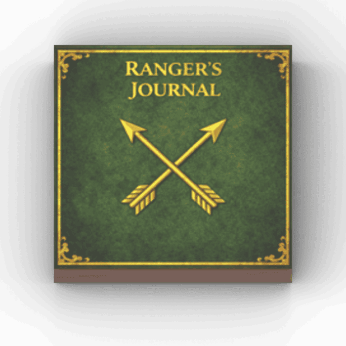2x2 Fliese/Tile Kingdoms Buch "Ranger's Journal"