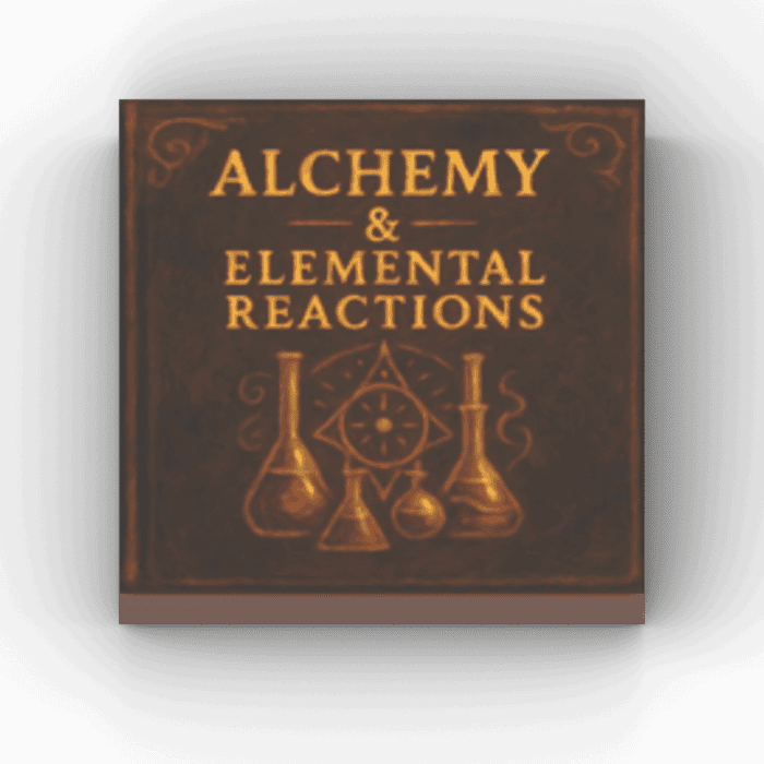 2x2 Fliese/Tile Magic World Buch "Elemental Reactions"