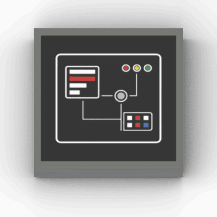 2x2 Fliese/Tile Space Wars "Control Panel"