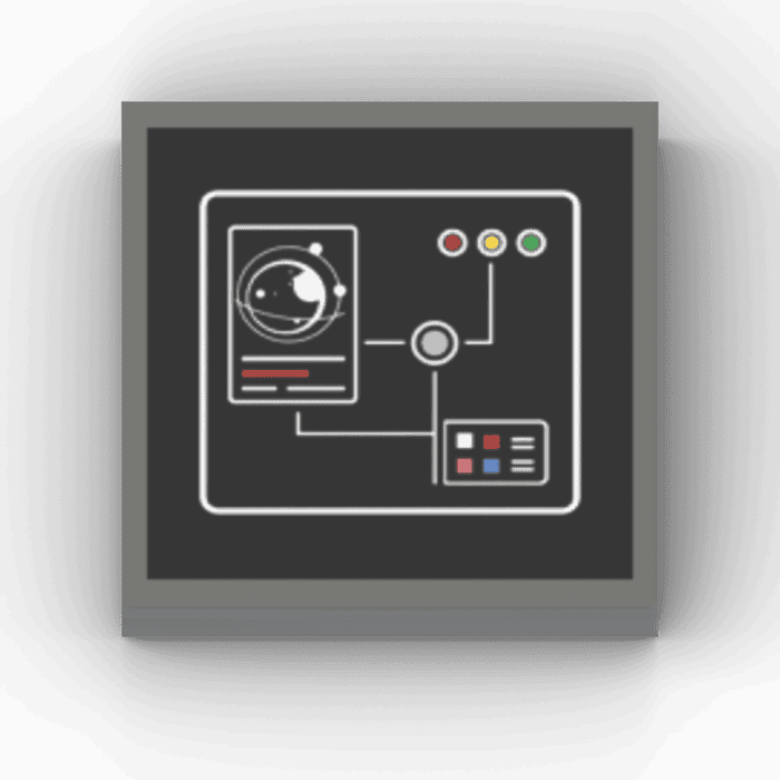 2x2 Fliese/Tile Space Wars "Navigation Panel"