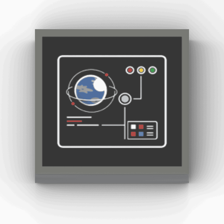 2x2 Fliese/Tile Space Wars "Planet Panel"