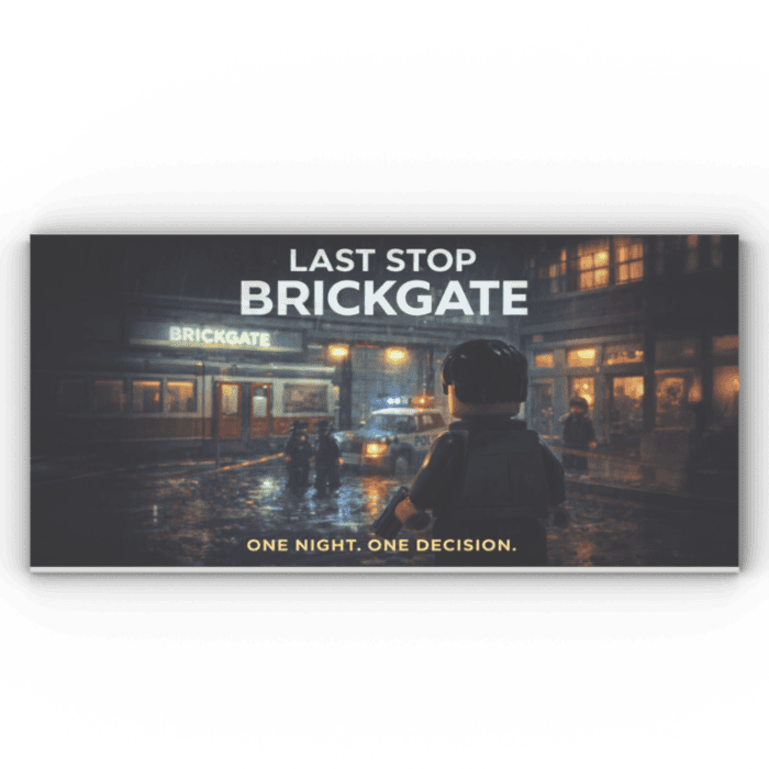 8x16 Fliese/Tile Kino "Last Stop Brickgate"