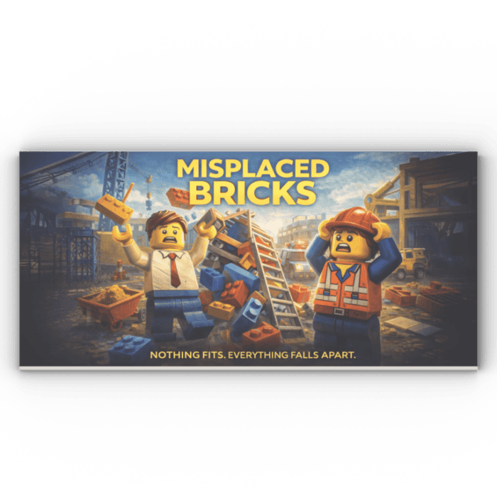 8x16 Fliese/Tile Kino "Misplaced Bricks"