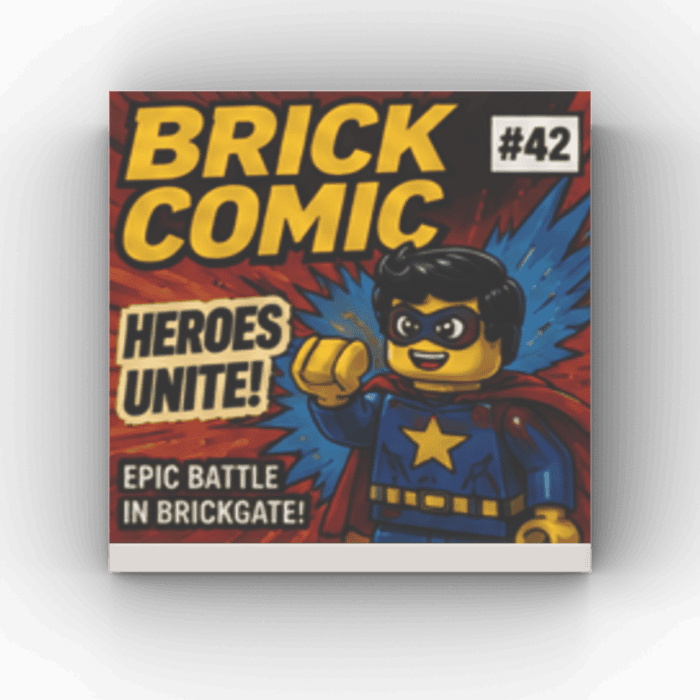 2x2 Fliese/Tile City Zeitschrift "Brick Comic"