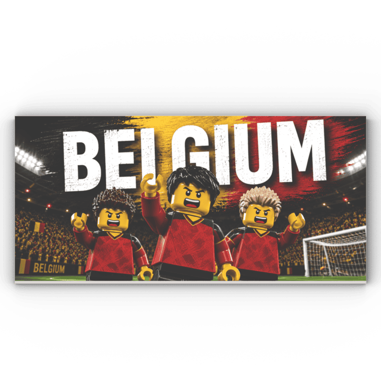8x16 Fliese/Tile Fußball "Belgien"