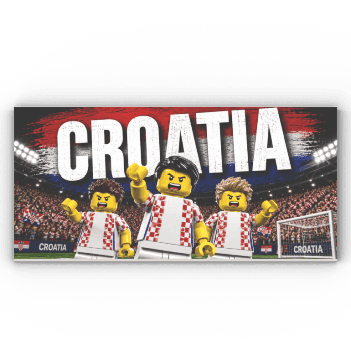 8x16 Fliese/Tile Fußball "Kroatien"
