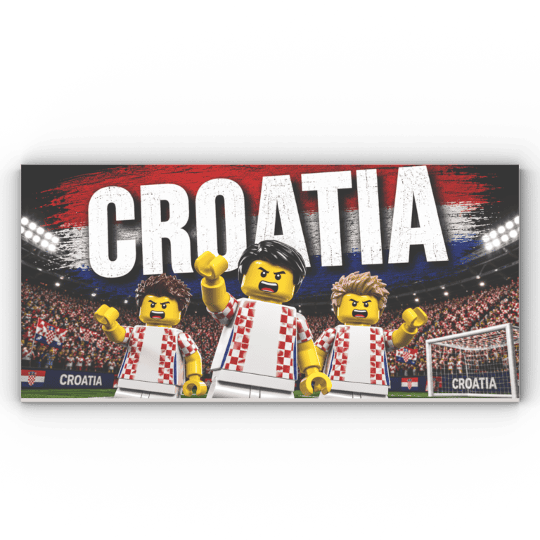 8x16 Fliese/Tile Fußball "Kroatien"