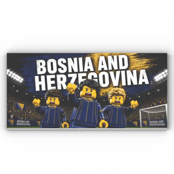 8x16 Fliese/Tile Fußball "Bosnien und Herzegowina"