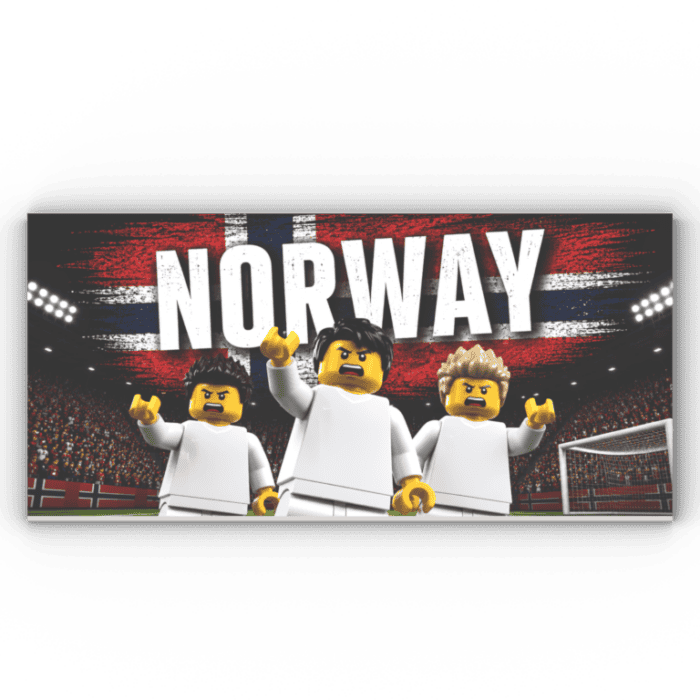 8x16 Fliese/Tile Fußball "Norwegen"