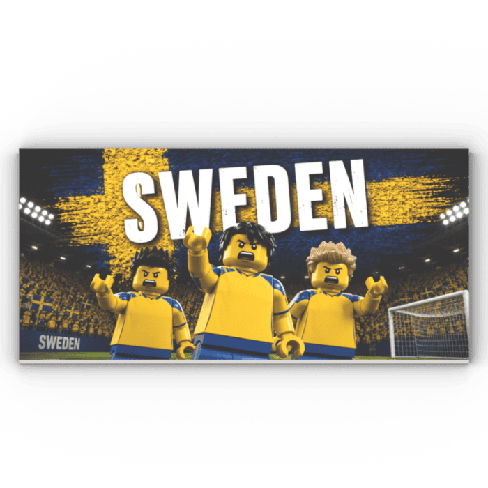 8x16 Fliese/Tile Fußball "Schweden"