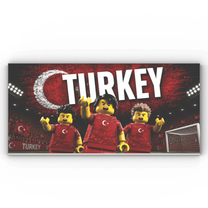 8x16 Fliese/Tile Fußball "Türkei"