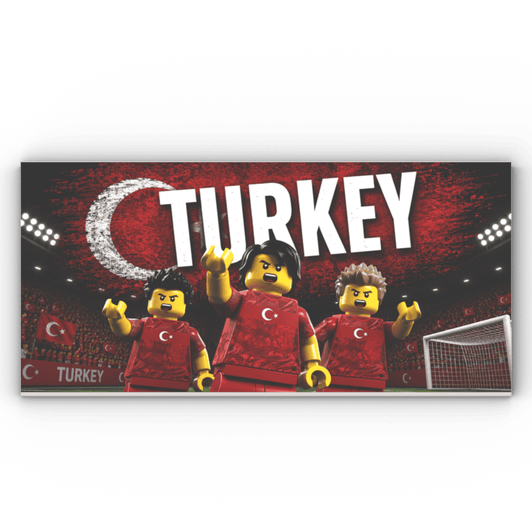 8x16 Fliese/Tile Fußball "Türkei"