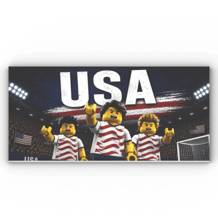 8x16 Fliese/Tile Fußball "USA"