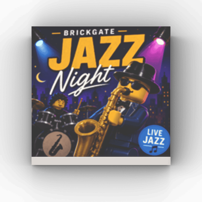 2x2 Fliese/Tile City Plakat "Jazz Night"