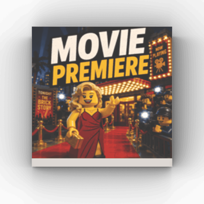 2x2 Fliese/Tile City Plakat "Movie Premiere"