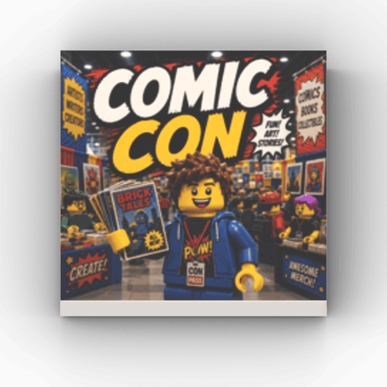 2x2 Fliese/Tile City Plakat "Comic Con"