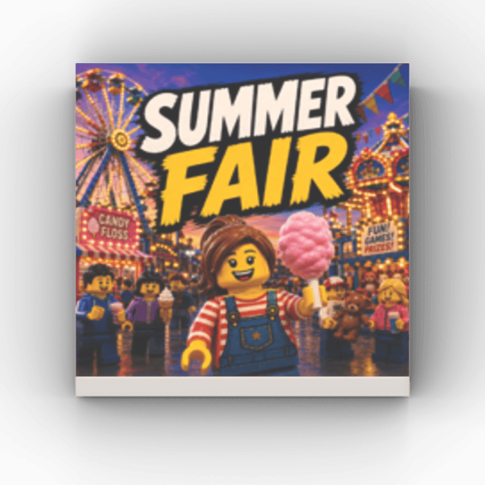 2x2 Fliese/Tile City Plakat "Summer Fair"